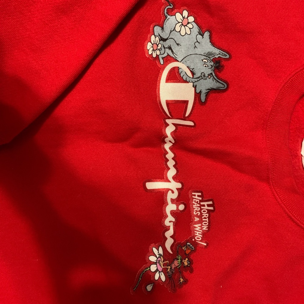 Limited edition champion dr suess crop top!